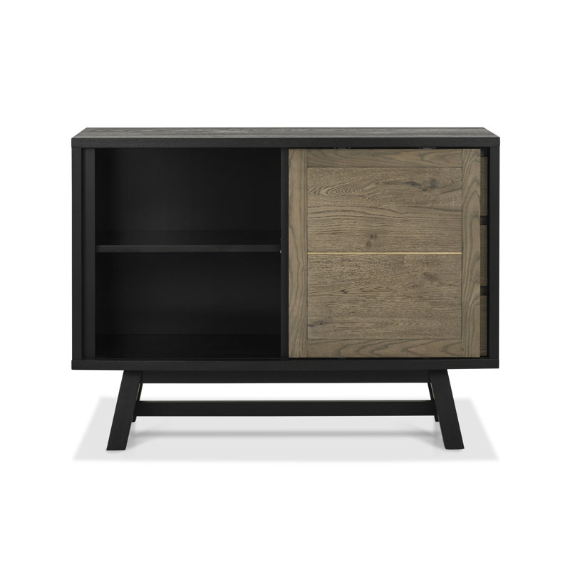Mercie 116cm Sideboard, Weathered Oak/Peppercorn