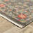 Oriental Machine Woven Gray/Pink Wool and Nylon Blend Area Rug-1428184009
