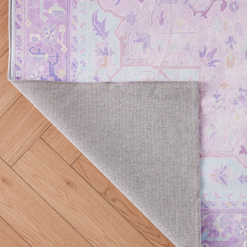 Tapis d'intérieur délavé et antidérapant, Rectangle 6 pi x 9 pi