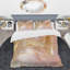 Exquisite Symphony Abstract Pink And Gold Pastel I - Abstract Duvet Cover Set - Microfiber Polyester-110398147