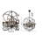 Beldin Transitional 6 - Light Globe Cage Crystal Chandelier -29552699