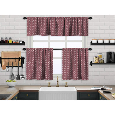 Cantonnière et rideau de cuisine Boho Design
