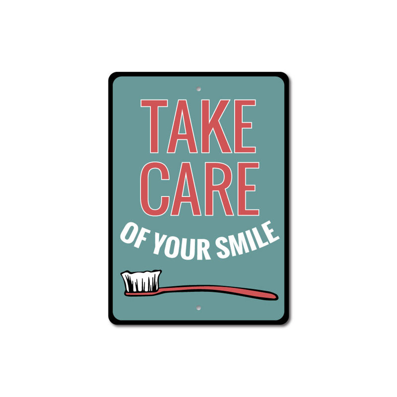 Plaque en aluminium Smile, H 18 po x l 12 po x P 0,06 po
