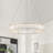 Fita Modern Circular Crystal Dimmable LED Chandelier