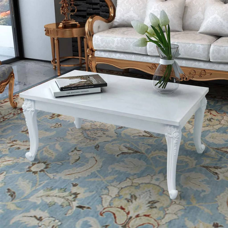 Roussillon Four Leg Coffee Table, 42cm H x 100cm L x 60cm W
