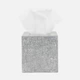 CALLAS, Silver/White, Tissue Box, Square Straight, Lacquered Eggshell.