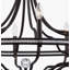 Lustre toscan en bronze foncé avec accents de cristal transparent-738132842-738132837