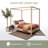 Khwaja Acadia Solid Wood Four Poster Bed-1506261845