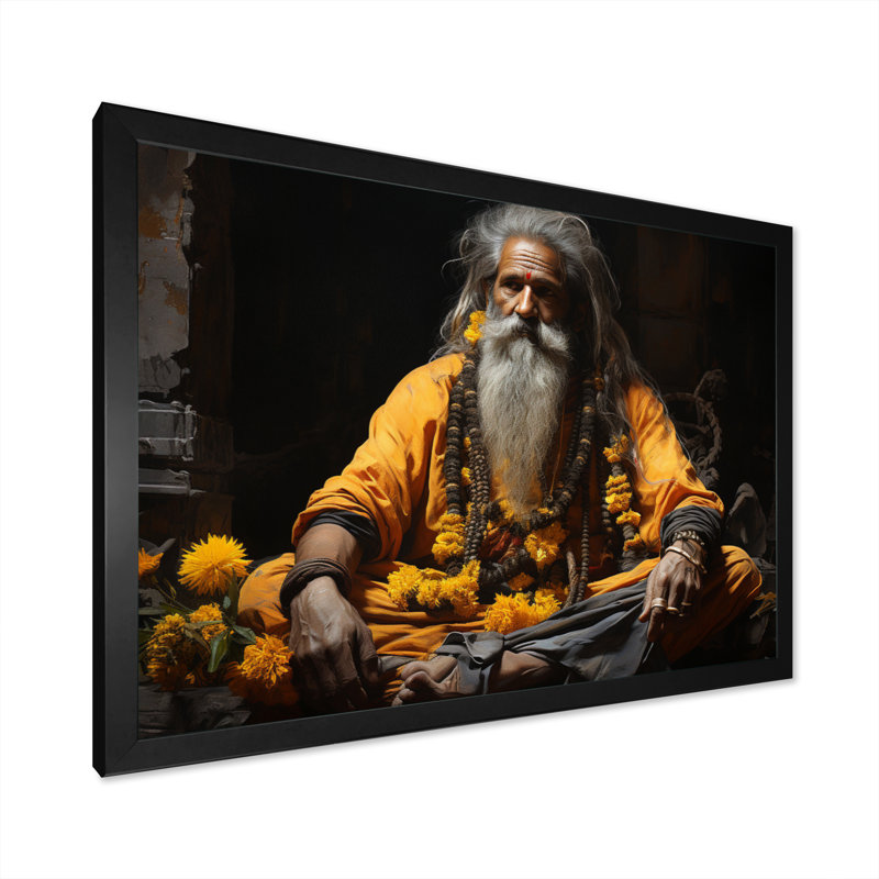 «Sacred Pilgrimage II», impression sur toile, H 12 po x l 20 po x P 1 po, Cadre simple noir