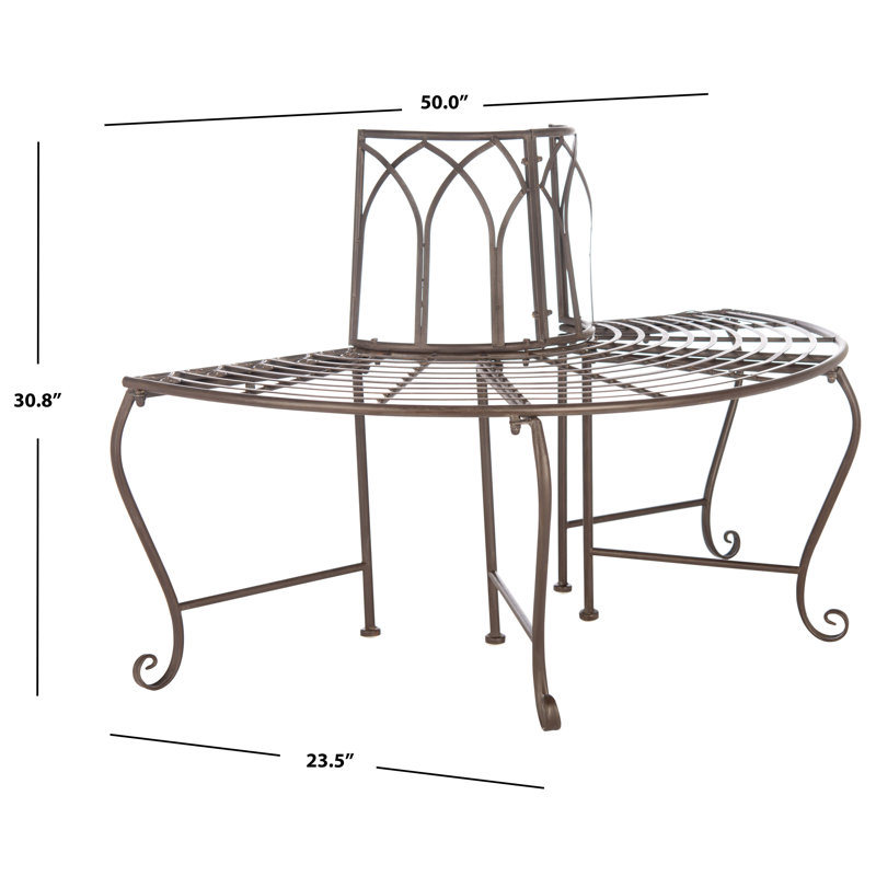Banc en fer forgé Hounsfield, Brun rustique