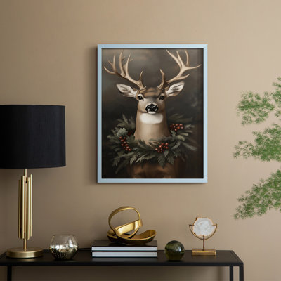 Christmas Holiday Art -Series 2-CCXX Framed Print - Solid Wood