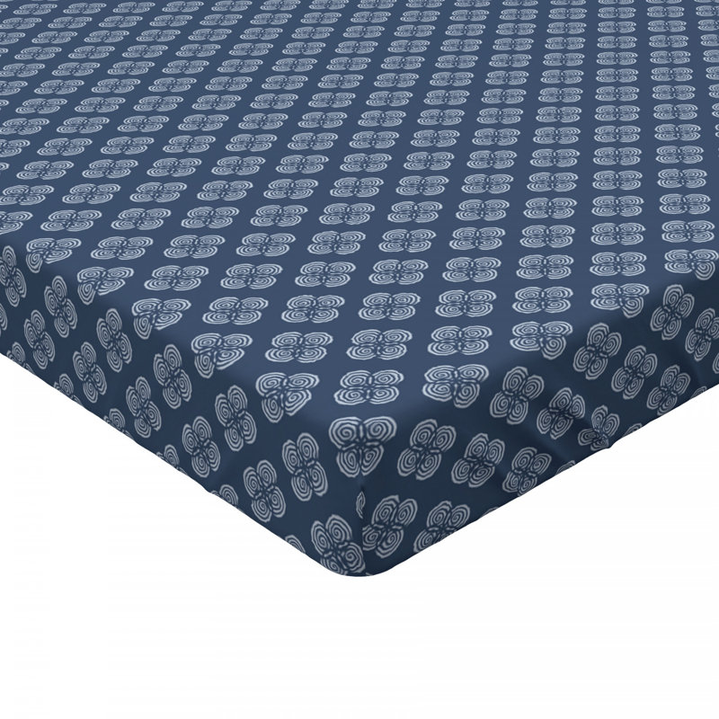 Microfiber Floral Fitted Sheet, Queen Fitted Sheet
