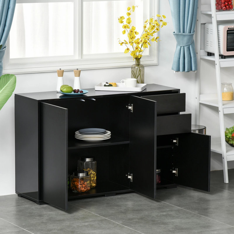 Tethys 117cm Sideboard, Black