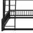 Floor Bunk Bed Frame With Ladder And Safety Guardrails-117531117