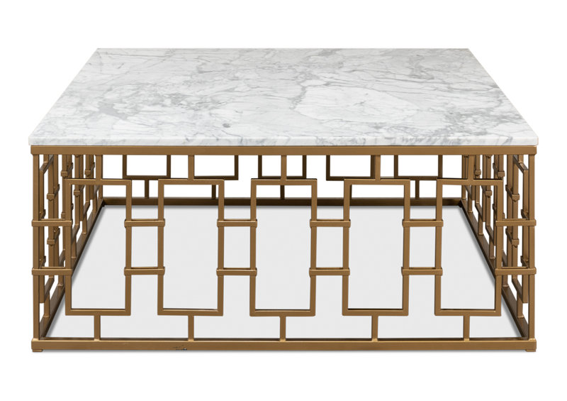 Brass Gate Solid Wood Coffee Table