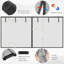 Moustiquaire de porte de garage de 16 x 7 pieds pour garage double