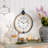 Oversized Old Town Round Frame With Top Loop Wall Clock