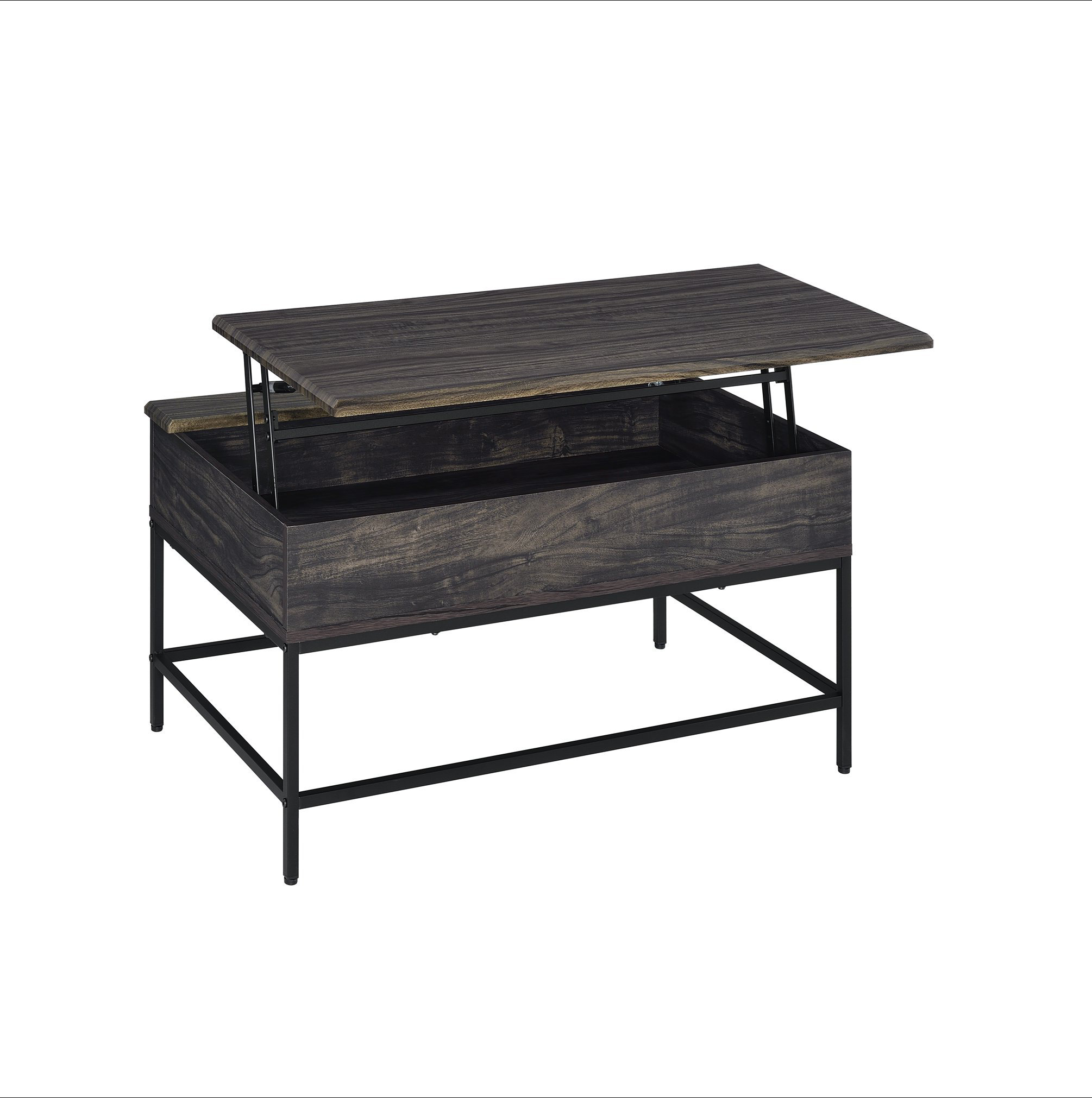 Ebern Designs Cliff 39" Brown Lift Top Coffee Table | Wayfair
