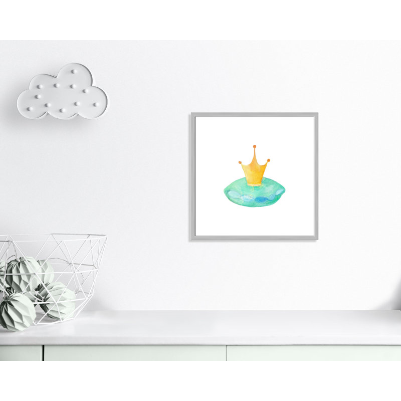 Once upon 3, 23.5" H x 23.5" W x 1.19" D, Silver Box Framed