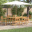 Vidaxl Garden Dining Set Brown Solid Teak Wood Outdoor Patio Terrace Furniture