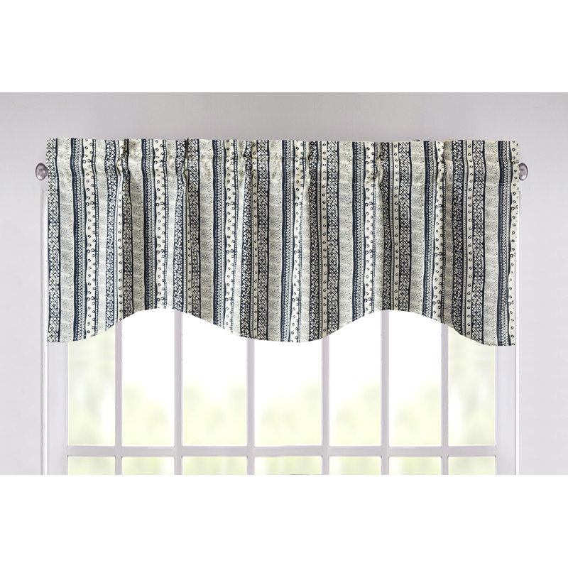 Floral Scalloped Window Valance