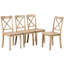 5 Kitchen Dining - And Comfortable Natural Wood Wash Ideal For Restaurant, Apartment Modern 4 Table Tabletop Solid Chairs Appearance For