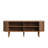 Mid-Century Modern Fluted Oval Tv Stand With Built-In Power Outlet To Fits Up To 75" Tvs-1057991657
