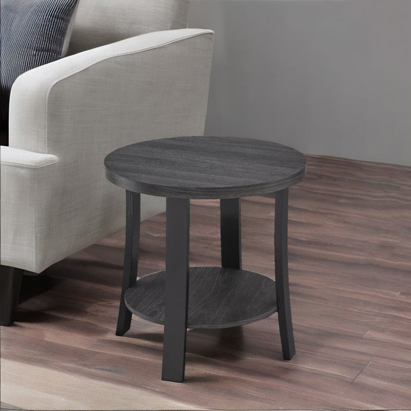Aidrik End Table, Charcoal