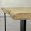 Nielsen Oak Unfinished Solid Wood Top Metal Base Dining Table-1091282907-1091282848