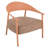 Apricot Brown Patio Furniture With 2 Chairs And Table, Soft Cushioned Seating, Iron Legs, Complementary Design Lounge Seating Modern Design, Seamless , Assembly-169048924