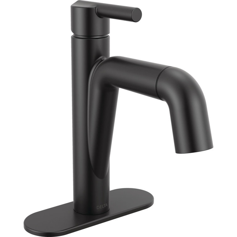 Nicoli Pull-Down Single Hole Bathroom Faucet,  Pull Out Sprayer Bathroom Sink Faucet