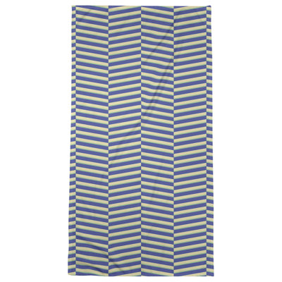 Serviette de bain à rayures fracturées