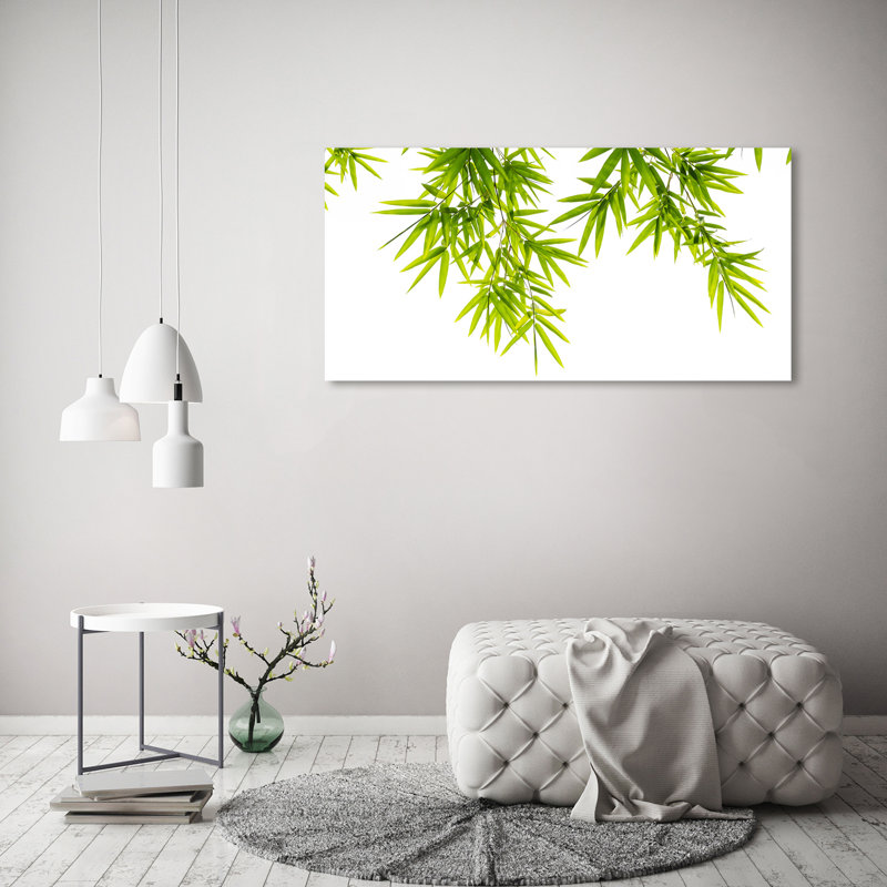 Bamboo Leaves - Wrapped Canvas Print
