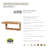 Teak Floating Shelf with Hooks