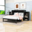 Lit escamotable en bois avec tiroir de rangement et tablettes-1186274499-1186274503