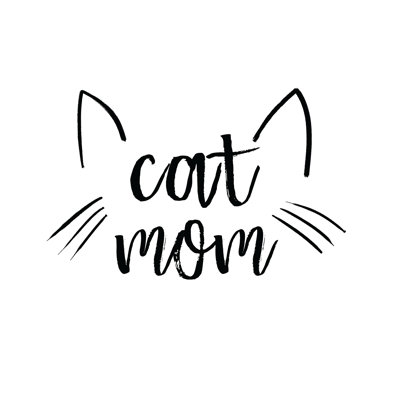 Cat Mom - Wrapped Canvas Print
