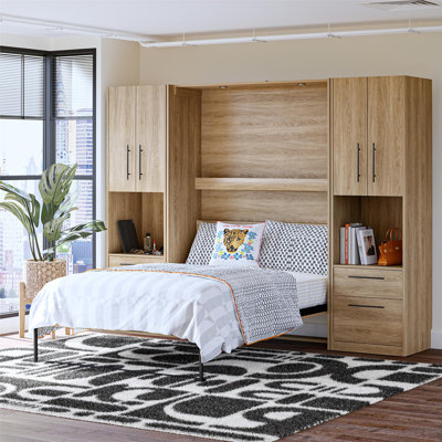 Lit escamotable avec 2 armoires de rangement Holly Hills
