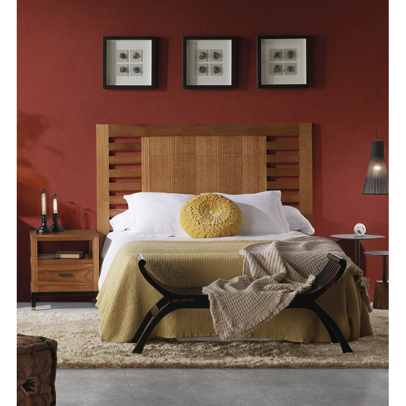 Madhu 50cm W Solid Wood Bedside Table