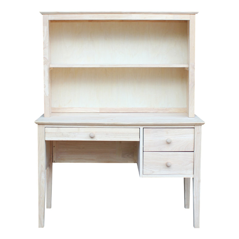 Bureau en bois massif avec huche Newville