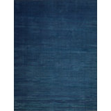 Velutto Hand Loomed Nylon Area Rug in Navy