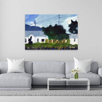 Contemporary Art Abstract Contemporary Architecture Wall Art by Janel Bragg - Wrapped Canvas Print