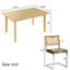 Ensemble de table de salle à manger 5 pièces en bois massif-839533236