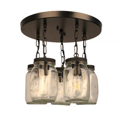 Awudi Glass Semi Flush Mount
