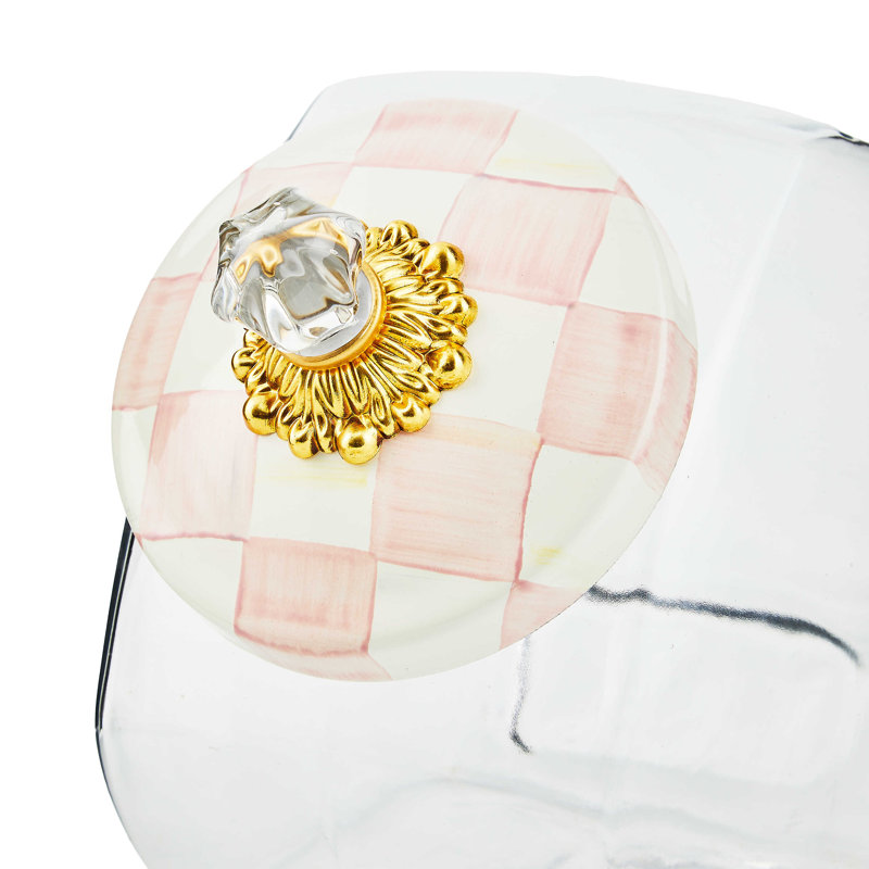 Rosy Check Lid Cookie Jar, 128
