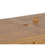 Ensemble de salle à manger 5 pièces en bois d'acacia avec table rectangulaire, trou pour parasol et chaises ergonomiques pour patio, jardin, bord de piscine ou intérieur.