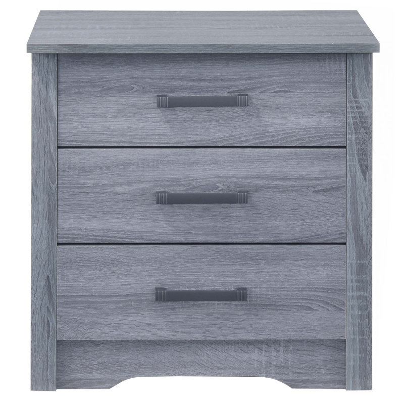 Table de chevet Modern Elegance pour chambre à coucher, Gris