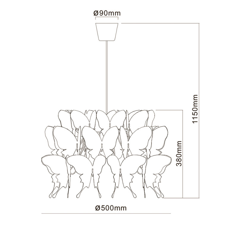 Lomita 1 - Light White Unique/Statement Pendant