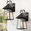 Ayala 1-Light Black Contemporary Outdoor Wall Sconces