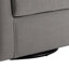 Fauteuil demi-tonneau pivotant rembourré Aunna-1857272524