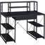 Bureau avec tablettes ouvertes et huche-1252417947